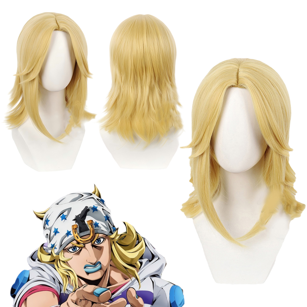 Head Gear Running - Parrucca Johnny Joestar per Cosplay di