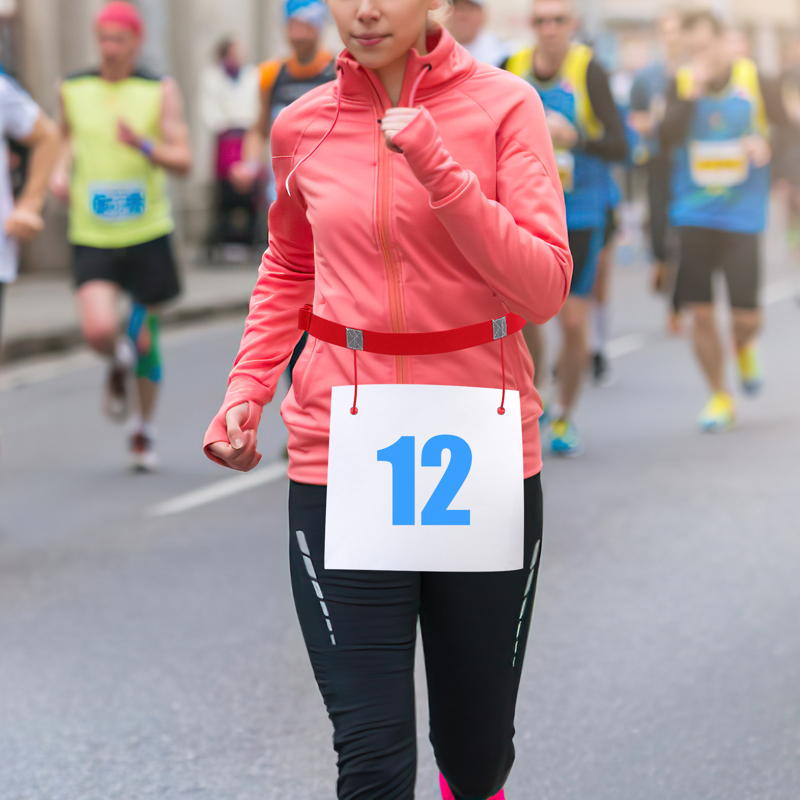Running Gear Girls - 2 Pezzi Cintura Porta Numero per