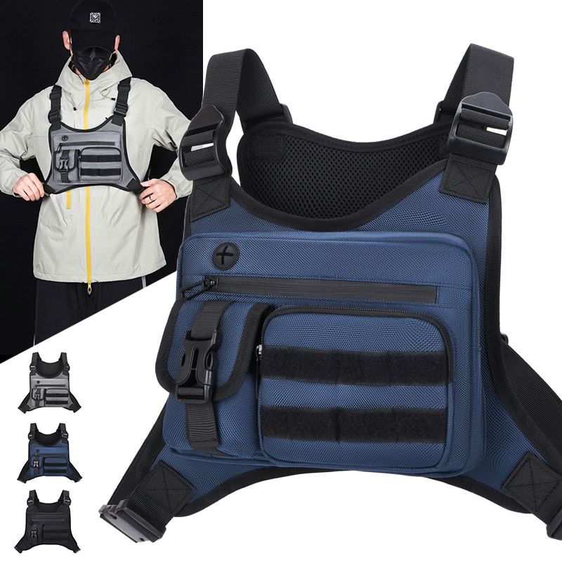 Running Gear Vest - Borsa Tattica da Petto per Uomo,