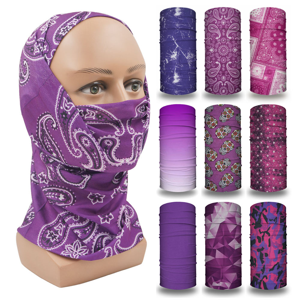 Head Gear Running - Passamontagna viola da donna che corre