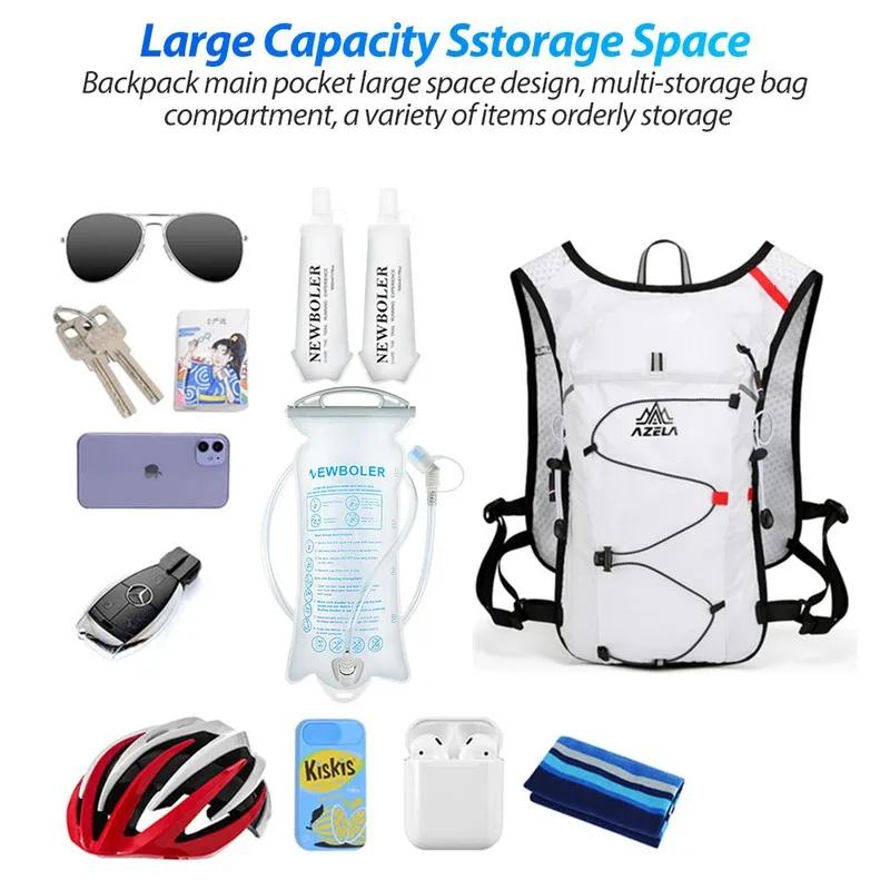 Running Gear Vest - Zaino Idratazione per Corsa, Borsa Sportiva