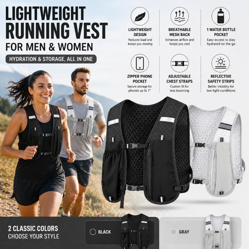 Gilet Riflettente Leggero per  - Running Gear For Your Phone recensione e prezzo